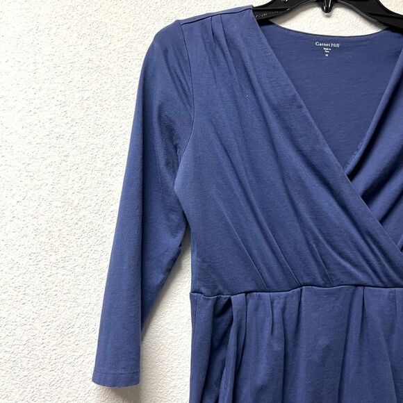 Garnet Hill Faux Wrap Jersey Mini Dress - Picture 4 of 9